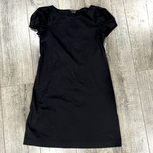 theory silla shift black dress